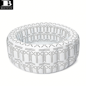 <span class=keywords><strong>Piscine</strong></span> gonflable ronde de luxe, style nordique naturel, épaissie, pleine grandeur, hors sol, pour toute la famille, pour <span class=keywords><strong>jardin</strong></span> extérieur - Product Image 6