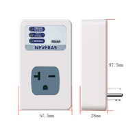 Protecteur de tension mural ABS 220V 20A, protection contre les surtensions à retard de 3 minutes, logo personnalisé OEM, appareil électroménager