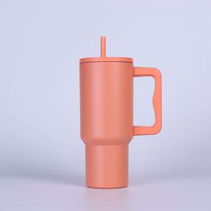 <b>40oz</b> Travel Car H4.0 <b>Handle</b> <b>Tumbler</b> Vacuum Mug Lid Straw Non-Slip Base OEM ODM Custom Brand - Product Image 6