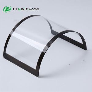 Custom Electric Tempered <b>Covering</b> Touch Glass for Display <b>Screen</b> with Anti-Uv High Light Transmittance 1mm Thickness Curve Shape - Product Image 5