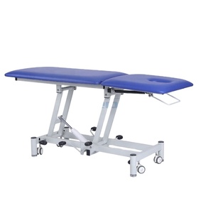 Hidráulica belleza cama ajustable Manual <span class=keywords><strong>Semi</strong></span> Fowler examen cama médica de hoja en rollo con la almohada - Product Image 3