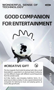 Mini dispositivo <span class=keywords><strong>de</strong></span> audio portátil personalizado con iluminación LED RGB, cargador USB, novedad, ferrofluido, música, fiesta, BT, regalos <span class=keywords><strong>de</strong></span> Navidad - Product Image 5