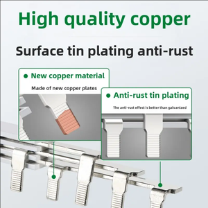 Connecteur de barre omnibus en cuivre 2P avec interrupteur à air pour connexion électrique MCB/Disjoncteur, équipement de distribution d'énergie - Product Image 5