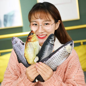 Simulazione elettrica pesci peluche giocattoli morbidi Scamper swe cane pasqua peluche bambini interattivi animale bambola per bambini regalo - Product Image 3