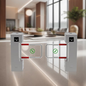 HCW Porte de tourniquet de contrôle d'accès biométrique intelligent OEM/ODM 304ss Anti-talonnage Contrôle de sécurité de reconnaissance d'empreintes digitales à 2 voies - Product Image 3