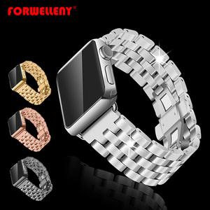 De moda de acero inoxidable banda de reloj de correa para <span class=keywords><strong>apple</strong></span> Watch enlace pulsera de la venda de reloj para <span class=keywords><strong>iwatch</strong></span> - Product Image 1