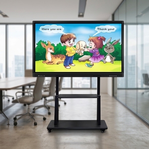 Pizarra Electrónica 4K de 75 Pulgadas con Soporte, Panel Plano Interactivo Inteligente LED, para Oficina, Capacitación, Conferencias, Todo en Uno - Product Image 1