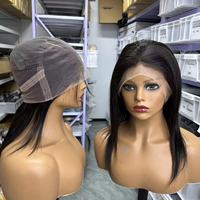 Perruques Courtes en Cheveux Humains Naturels HD Full Lace Sans Colle de Qualité Supérieure, Cheveux Vierges Bruts d'un Seul Donneur, Fournisseurs de Perruques Cheveux Humains