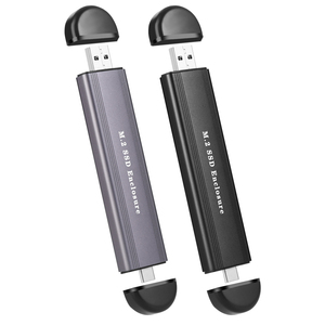 Tip C + USB <span class=keywords><strong>2</strong></span> in 1Nvme M.<span class=keywords><strong>2</strong></span> SSD muhafaza harici sabit Disk sürücüsü <span class=keywords><strong>2</strong></span>.5 inç m.<span class=keywords><strong>2</strong></span> hdd durumda sata dizüstü bilgisayar ssd mobil disk kutusu kılıfları - Product Image 2