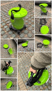 ถังพลาสติกพร้อมตาข่ายกรองทรายและฐานล้อสำหรับงานดูแลรักษารถยนต์ - Product Image 5