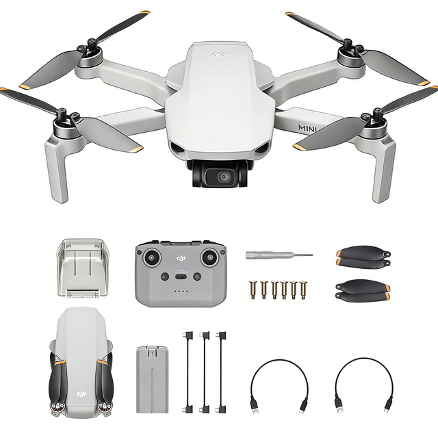 Used DJI Mini 4K Beginner Drones Under 249g 2km Video Transmission 38kph Wind Resistance Stable Hovering