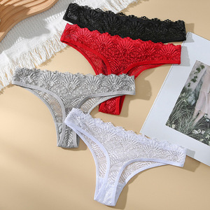 Mutandine da donna in pizzo mutandine femminili erotiche Hot tentation Sexy attraverso sport interni a vita bassa mutandine di pizzo - Product Image 1