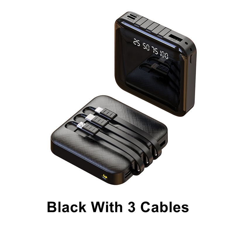 Noir + 3 câbles