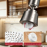 Nouvel Aérateur de Robinet de Cuisine Universel Rotatif à 360° Économiseur d'Eau, Prolongateur de Robinet Anti-éclaboussures, Design Minimaliste Moderne, Garantie 1 An