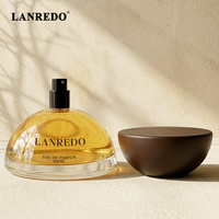 Flacon de parfum vide transparent de forme sphérique unique LANREDO 100 ml, flacon de parfum en verre à sertir 30 ml avec OEM ODM