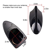 Antena de Aleta de Tiburón Súper Funcional con Base de Cinta Adhesiva, Antenas de Radio para Techo para Auto, SUV, Camión y Furgoneta