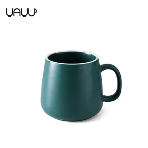 Nordic style home goods matte glaze custom logo 400ml ceramic mugs coffee mug for gift