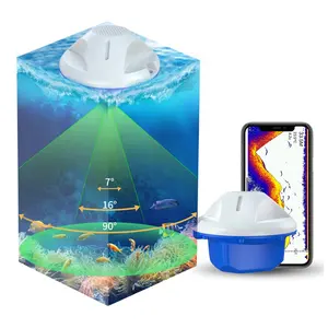 Sualtı sesli iskandil renk bluetooth derinlik deniz görsel balık yemi teknesi (uzaktan kumandalı olta atıcı) Android Ios telefon kablosuz Sonar sensörü balık bulucu