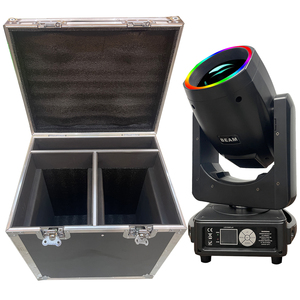 Flycase 2 trong 1 295 chùm ánh sáng sân khấu 10R Sharpy di chuyển đầu ánh sáng với RGB LED Strip nền Câu lạc bộ ánh sáng - Product Image 1