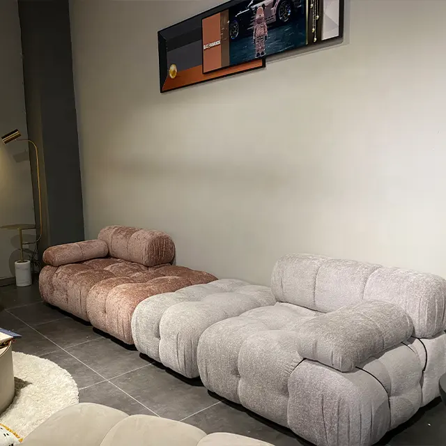 Leinen Stoff Schnitt flexible Kombination Innen Wohn möbel Couch Wohnzimmer Sofas