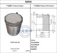Filtro Antiparticolato DPF ad Alta Efficienza YONGYONG Compatibile 4II009 per Camion MAN TGL TGM Euro VI 81151030149 82380987 82417450