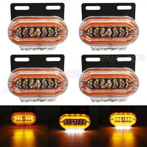 4 Luces de Posición para Camión, 24V, 29 LED, Luces Intermitentes Laterales para Camión, Remolque, Autobús, Furgoneta, Luces Externas para Automóvil, Rojo Ámbar - Product Image 1