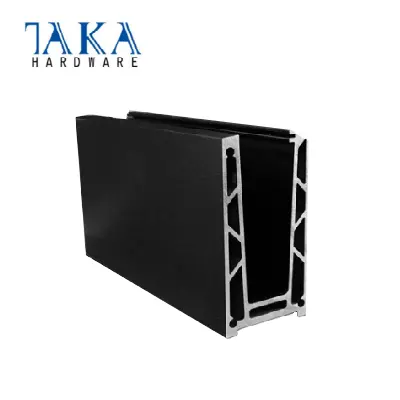 TAKA Balustrde With Aluminum U Channel Base Shoe Frameless Glass Fence Outdoor Railing