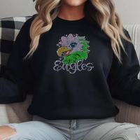 شعار رياضي مخصص باسم فريقك، تصميم مخصص من أحجار الراين، نقل حراري عالي الجودة من مصنع Dgtopaz