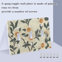 Plaque de cache-interrupteur personnalisée pour décoration intérieure esthétique, cadeaux décoratifs muraux pour la maison, le salon, la chambre et le bureau, pour murs d'accentuation