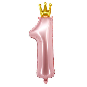 Palloncino in pellicola di alluminio digitale blu perla da 36 pollici per il primo <span class=keywords><strong>compleanno</strong></span> del bambino - Product Image 4