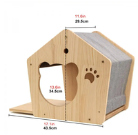 Hamac mural pour chat, idéal pour grands chats ou chatons, en bois et corde de sisal, étagères murales et perchoirs, mobilier de lit pour saut et jeux