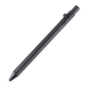 Stylo à bille de luxe en titane noir mat sculpté personnalisé Sports Action Bolt <span class=keywords><strong>Gun</strong></span> Metal Lapiceros Rentable - Product Image 1