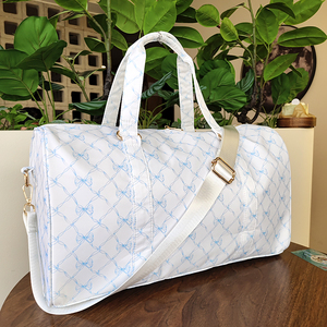 Bolsa <span class=keywords><strong>de</strong></span> lona <span class=keywords><strong>de</strong></span> viaje <span class=keywords><strong>de</strong></span> nailon impermeable con cierre <span class=keywords><strong>de</strong></span> cremallera ligera <span class=keywords><strong>de</strong></span> gran capacidad floral rosa para mujer - Product Image 6