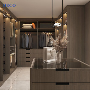 ODM Tủ Quần Áo Lớn Bằng Gỗ Thiết Kế Mới Tủ Quần Áo Đúc Cửa Tấm MDF Cho Quần Áo Gấp - Product Image 4