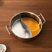 Marmite à soupe de luxe en acier inoxydable 304 épaissi avec couvercle en verre trempé, compatible induction et lave-vaisselle, pour restaurants et hôtels