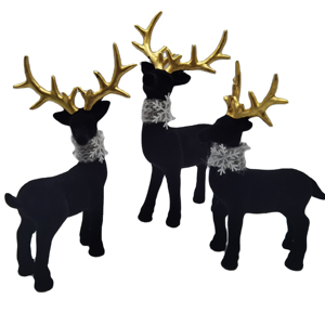 Adorno Navideño <span class=keywords><strong>de</strong></span> <span class=keywords><strong>Reno</strong></span> <span class=keywords><strong>de</strong></span> Cerámica, Decoración para el Hogar, Figura Decorativa para Mesa - Product Image 1