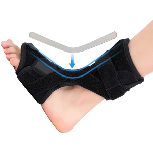 Penjepit kaki Jatuh dapat disesuaikan uniseks, penguat AFO cocok untuk kaki kanan/kiri penyangga pergelangan kaki Orthosis, meningkatkan Gait berjalan - Product Image 6
