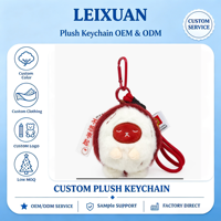 Porte-clés en peluche Jujube Kawaii avec mousqueton, adorable poupée Jujube endormie en peluche, décoration moelleuse pour sac à dos, cadeau