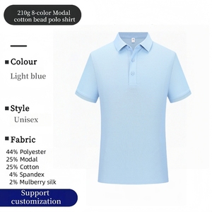 Chất Lượng Hàng Đầu Polyester Phương Pháp Cotton Spandex Dâu Lụa Tùy Chỉnh Thêu Biểu Tượng Người Đàn Ông Polo T Áo Sơ Mi Giản Dị Thương Hiệu Thành Phố Polos - Product Image 5
