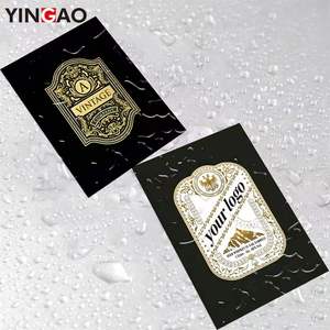 Etiqueta Adhesiva Personalizada en Rollo, con Lámina Dorada, Vinilo Negro de Lujo para Botellas de Vino, Bebidas, Embalaje de Vidrio, Logotipo Personalizado - Product Image 6