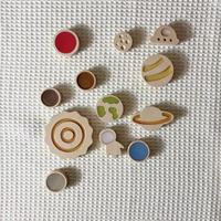 Jouets Montessori JET, exploration spatiale, ensemble sensoriel planètes en bois de hêtre, jouets éducatifs, matériel du système solaire, enfants de 4 à 6 ans