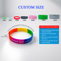 Bracelets en silicone et nylon imperméables personnalisés en gros avec logo, taille et couleur sur mesure pour activités promotionnelles