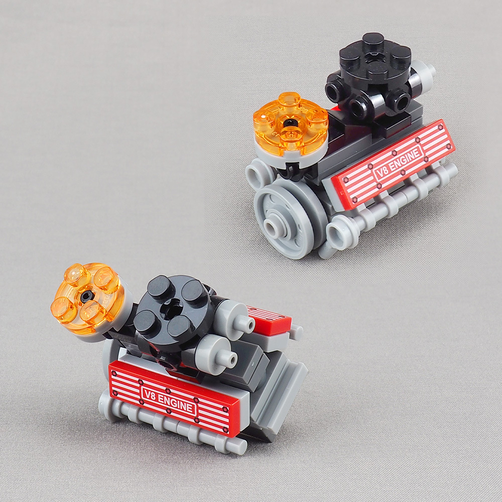 Kit De Modelo De Motor V8 Pequeño Bloque OHV - Maqueta DIY A Escala Para Adultos, Con Piezas Detalladas (color Azul