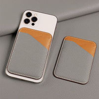 Dompet Kartu Kredit & Tempat Kartu Nama Kulit PU Mewah Grosir dengan Kompatibilitas Magsafe Tanpa Penutup untuk iPhone ID Card