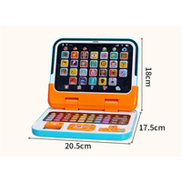 Tablette et ordinateur portable 2 en 1, jouet éducatif, tablette tactile pour bébés, machine d'apprentissage pour enfants