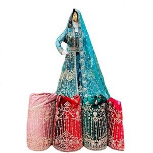 Costume deux pièces décontracté pour homme, longueur régulière, polyester, imprimé numérique, style ethnique indien pakistanais, imprimé rayé, Lehenga - Product Image 1