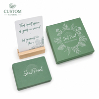 Jeu de cartes d'affirmation double face personnalisables pour l'amour-propre, avec boîte rigide sur mesure