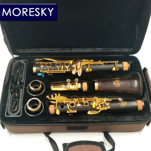 คลาริเน็ต MORESKY รุ่นปรับแต่งพิเศษ Bb 17 คีย์ ชุบนิกเกิล ทองแดง ไม้เกรนาดิลลา/ไม้มะเกลือ โซปราโน M1 - Product Image 2