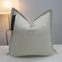 Taie d'oreiller carrée 45x45 cm en coton 100% écologique, non toxique, avec fermeture éclair, pour usage domestique, hôtelier et hospitalier, unie et personnalisable
