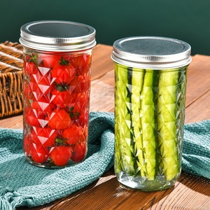 Pot carré en verre borosilicate de 500 ml de qualité alimentaire, marque privée, avec surface transparente pour le stockage du caviar - Product Image 5